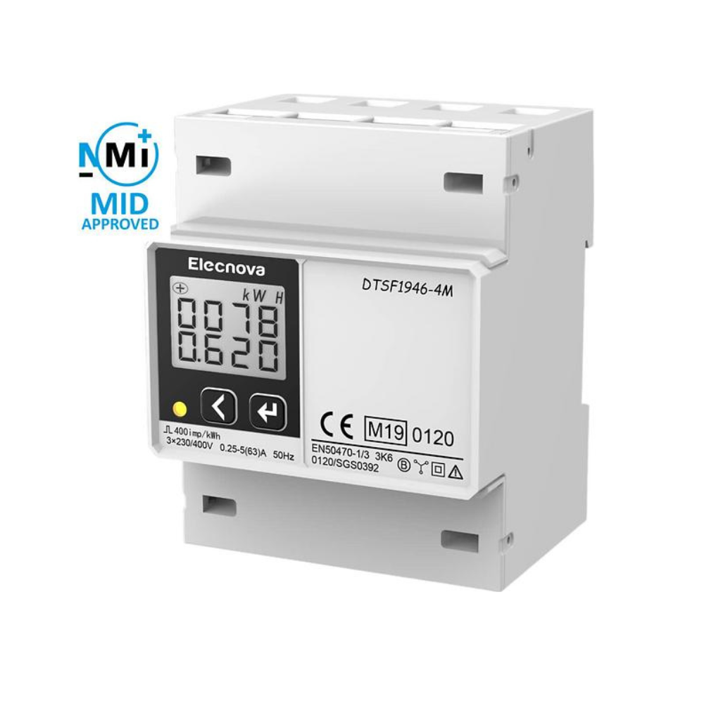 DTS1946-4m MID Three Phase DIN Rail Energy kWH Meter